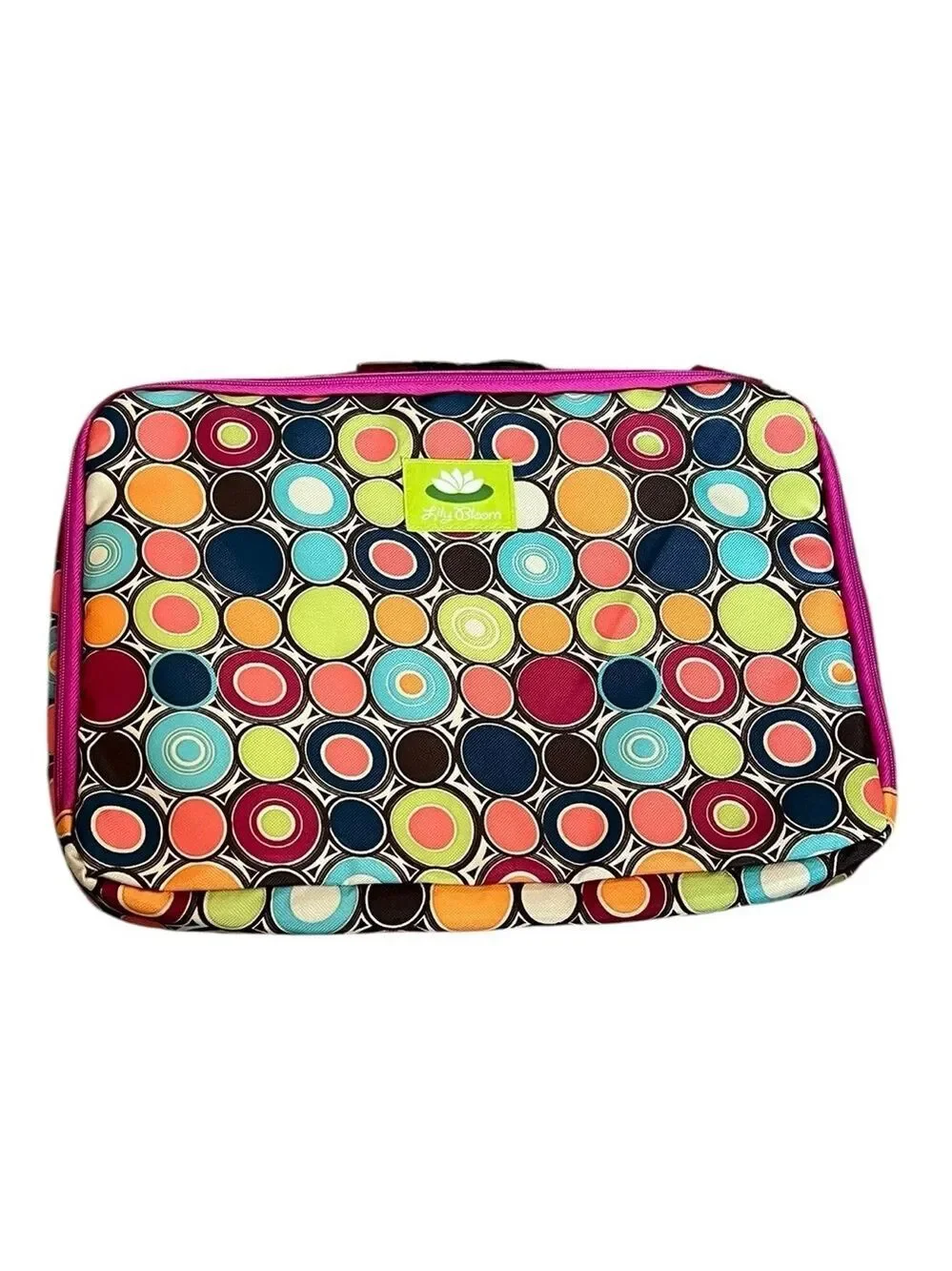Lily Bloom Laptop Travel Bag Multicolor Circle